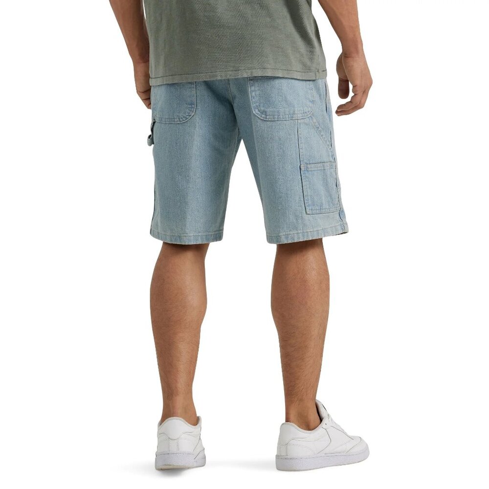 Wrangler Carpenter Denim Shorts Relaxed Fit Hammer Loop Men's Size 38 Blue - Picture 6 of 10